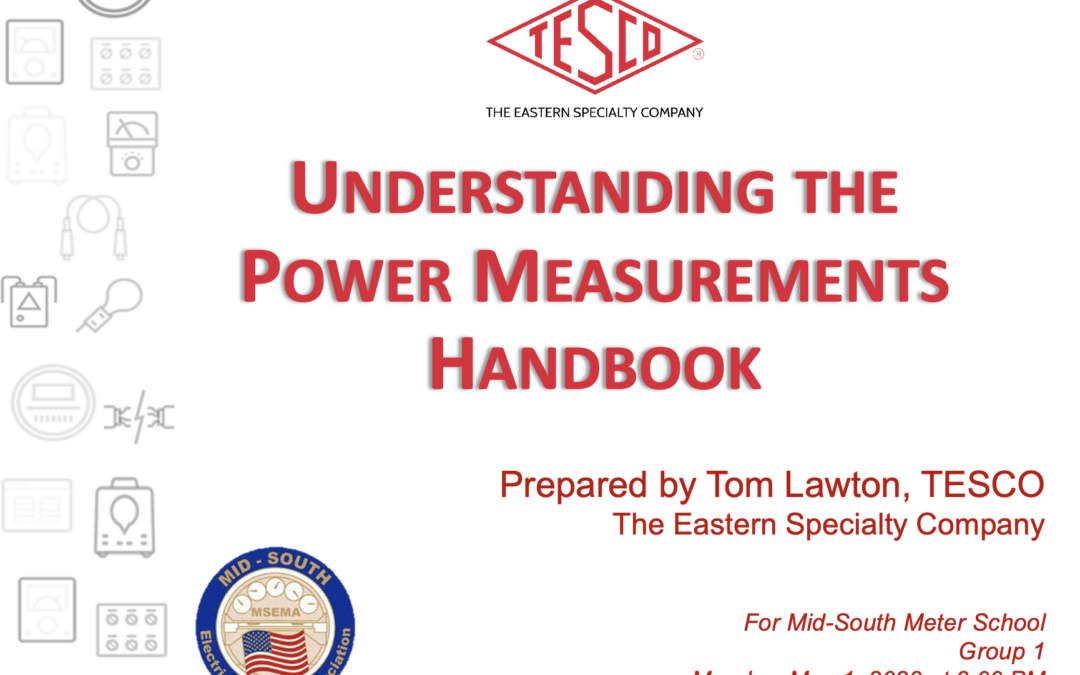 Understanding the Power Measurements Handbook  TESCO - The Eastern 