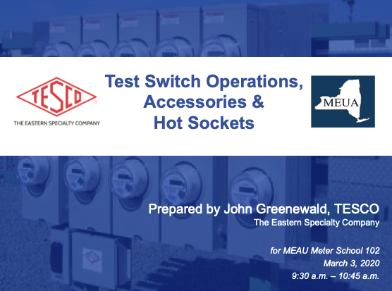 Test Switch Operations Accessories & Hot Sockets