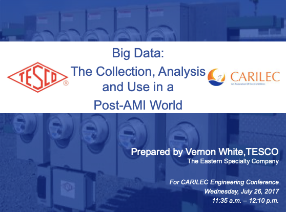 Big Data Collection Analysis and Use in a Post AMI World