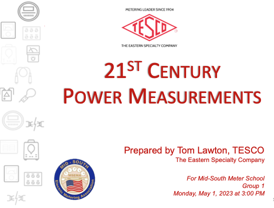 21st Century Power Measurements