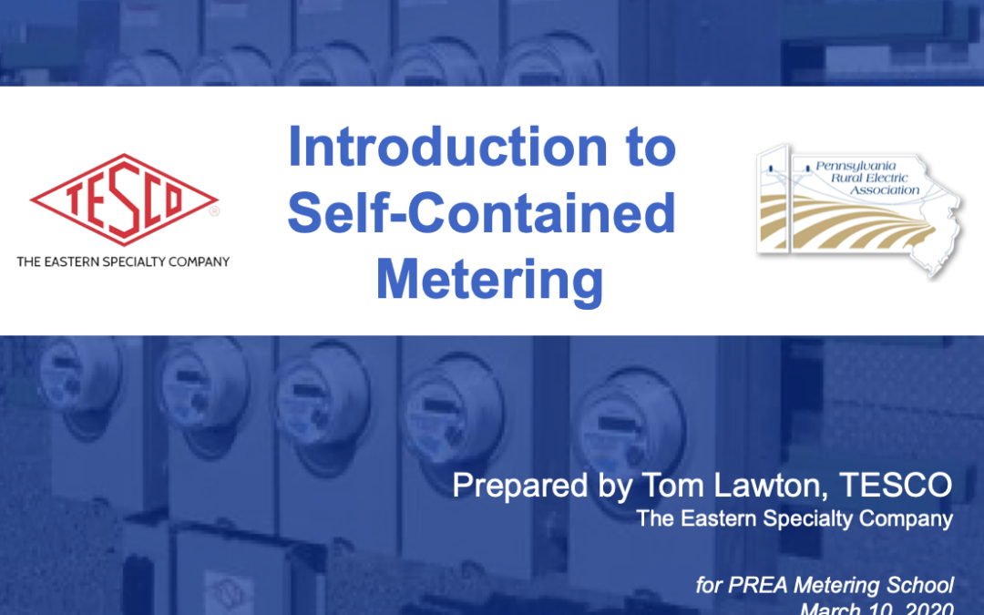 PREA_Introduction to Self-Contained Metering_Tom Lawton_03.10.20