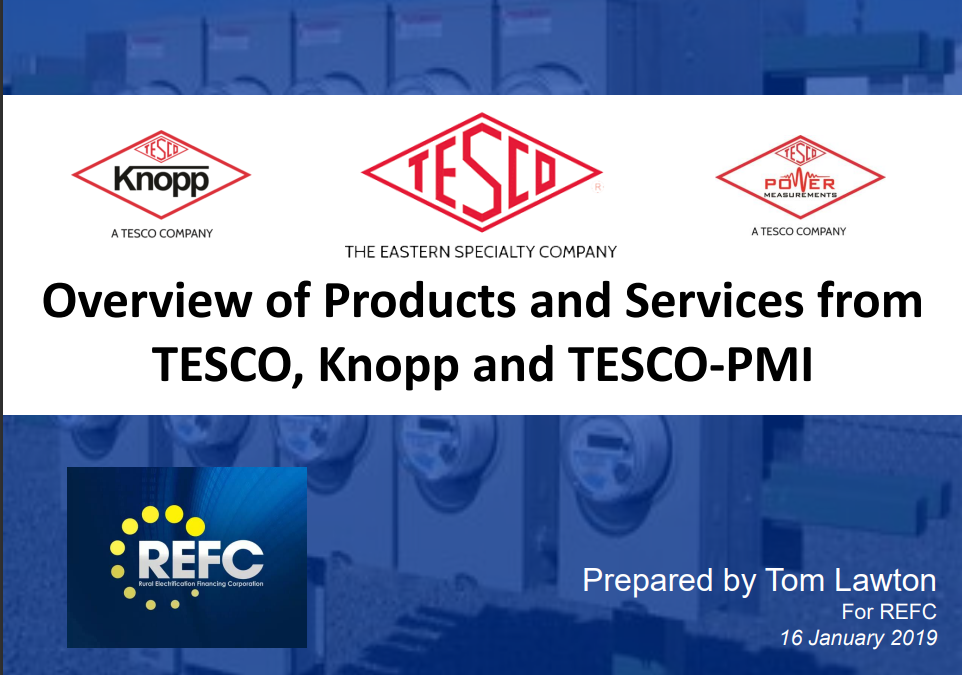 TESCO Knopp PMI Products and Services Overview for REFC